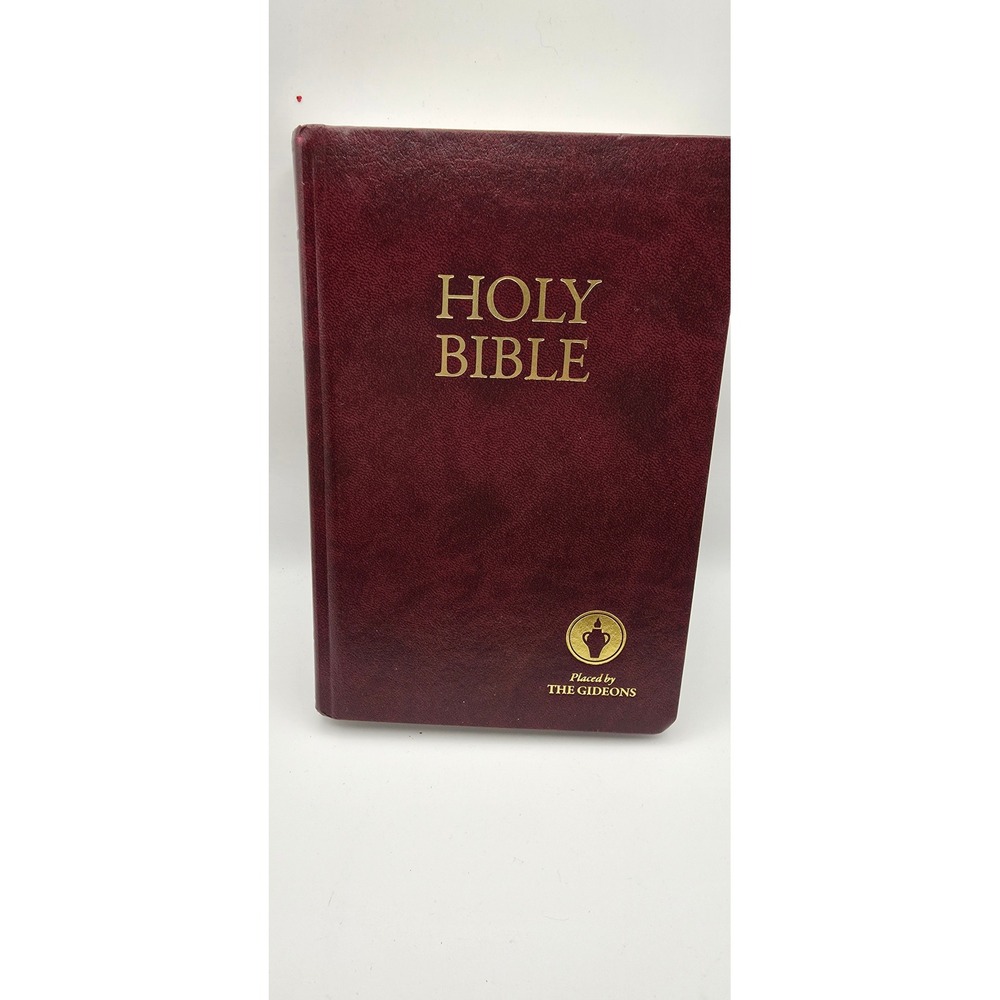 Holy Bible The Gideons International Burgundy Hardcover Gold Lettering KJV NKJV